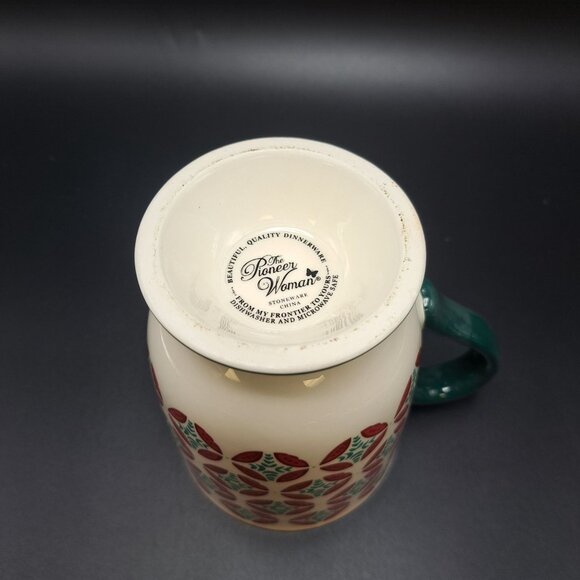 Pioneer Woman Christmas Footed Mug Red Green Multicolored 15.5 Oz Holiday - Picture 14 of 16